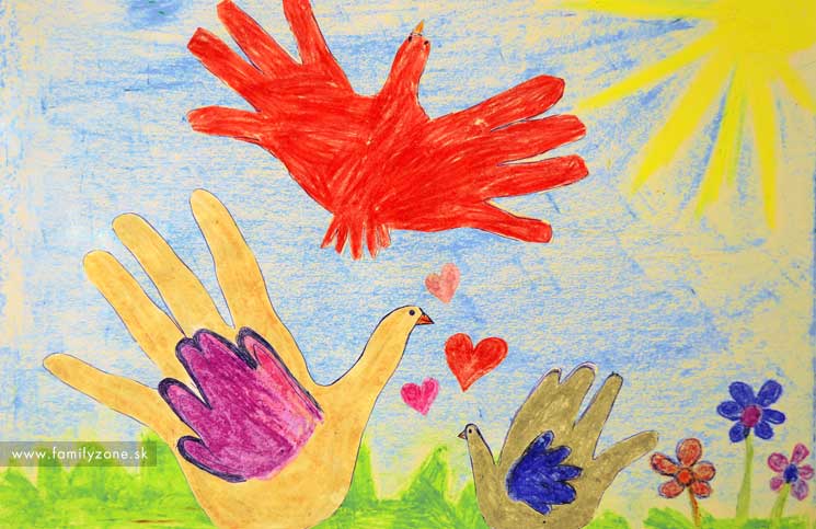 Tvoríme s deťmi – ruky rukaté – vtáčiky