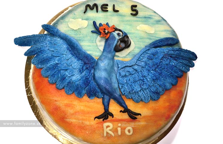 Narodeninová torta Rio 2 – postup
