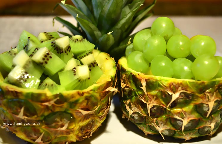 Ananásové misky – tip na servírovanie ovocia