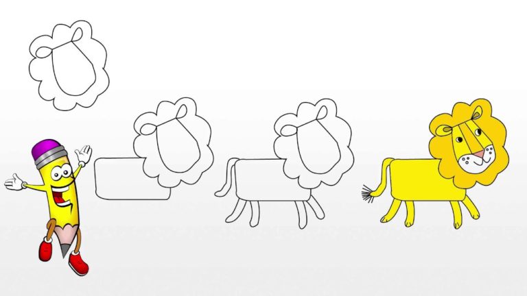 Ako nakresliť leva
